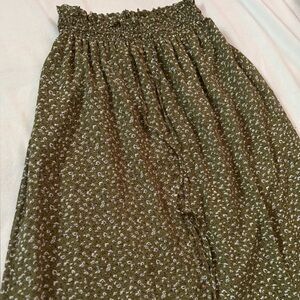 Floral Green Skirt